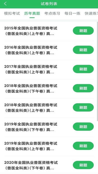 执业兽医考试题库软件截图
